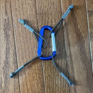 Nike Blue Carabiner with Gray Straps
